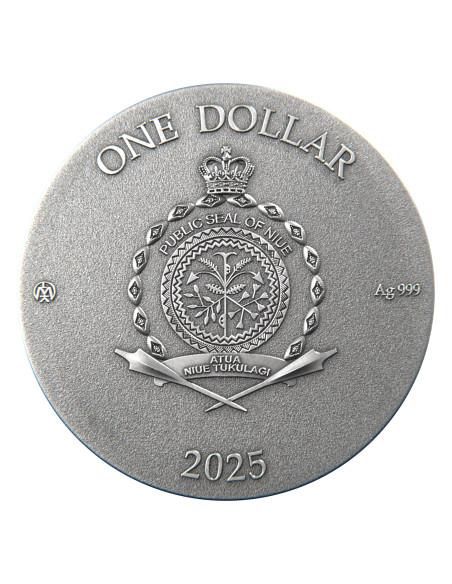 WHITE RABBIT Fairy Tales 1 Oz Silver Coin 1$ Niue 2025 - Coins & More - Niue