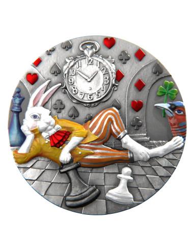 WHITE RABBIT Fairy Tales 1 Oz Silver Coin 1$ Niue 2025 - Coins & More - Niue