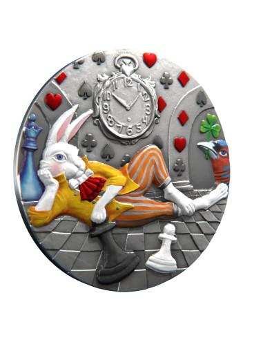 WHITE RABBIT Fairy Tales 1 Oz Silver Coin 1$ Niue 2025 - Coins & More - Niue