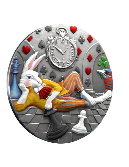 WHITE RABBIT Fairy Tales 1 Oz Silver Coin 1$ Niue 2025 - Coins & More - Niue