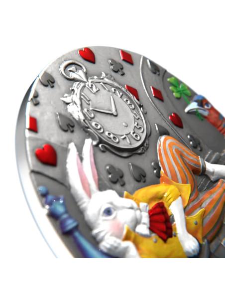WHITE RABBIT Fairy Tales 1 Oz Silver Coin 1$ Niue 2025 - Coins & More - Niue