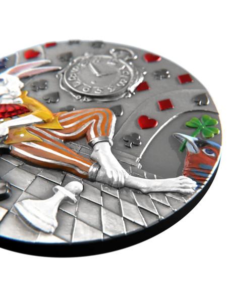 WHITE RABBIT Fairy Tales 1 Oz Silver Coin 1$ Niue 2025 - Coins & More - Niue