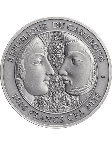 KAMA SUTRA III Moments of Love Kamasutra 1 Oz Silver Coin 1000 Francs Cameroon 2025 - Coins & More - Cameroun