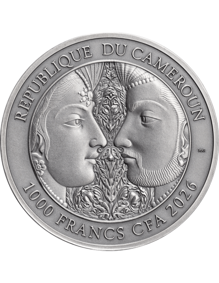 KAMA SUTRA III Moments of Love Kamasutra 1 Oz Silver Coin 1000 Francs Cameroon 2025 - Coins & More - Cameroun