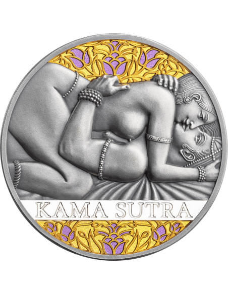 KAMA SUTRA III Moments of Love Kamasutra 1 Oz Silver Coin 1000 Francs Cameroon 2025 - Coins & More - Cameroun