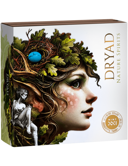 DRYAD Nature Spirits 2 Oz Silver Coin 2000 Francs Cameroon 2025 - Coins & More - Cameroun