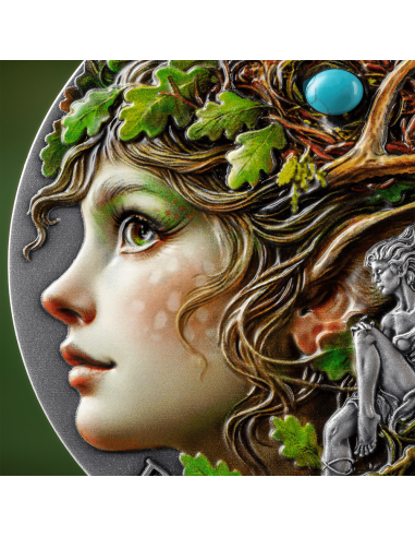DRYAD Nature Spirits 2 Oz Silver Coin 2000 Francs Cameroon 2025 - Coins & More - Cameroun