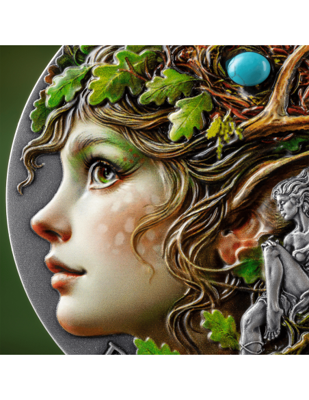 DRYAD Nature Spirits 2 Oz Silver Coin 2000 Francs Cameroon 2025 - Coins & More - Cameroun