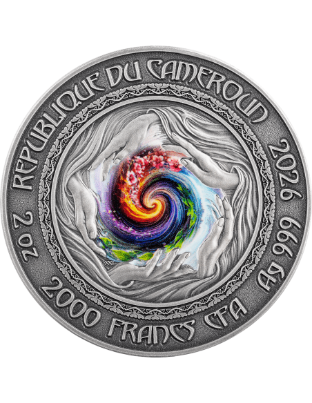 DRYAD Nature Spirits 2 Oz Silver Coin 2000 Francs Cameroon 2025 - Coins & More - Cameroun
