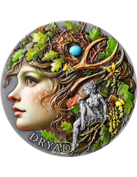 DRYAD Nature Spirits 2 Oz Silver Coin 2000 Francs Cameroon 2025 - Coins & More - Cameroun