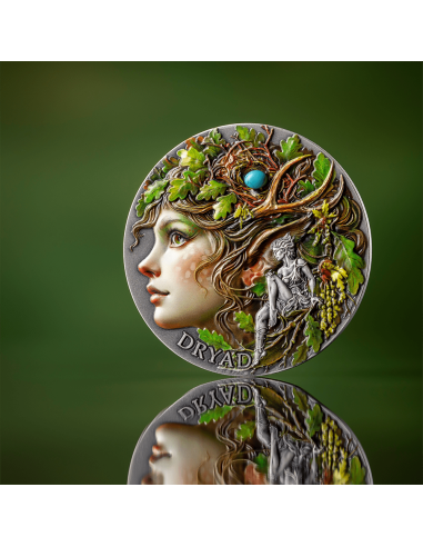 DRYAD Nature Spirits 2 Oz Silver Coin 2000 Francs Cameroon 2025 - Coins & More - Cameroun