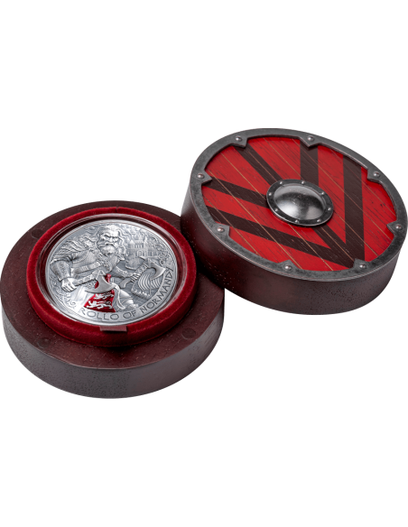 ROLLO OF NORMANDY The Way to Valhalla 2 Oz Silver Coin 2000 Francs Cameroon 2025 - Coins & More - Cameroun