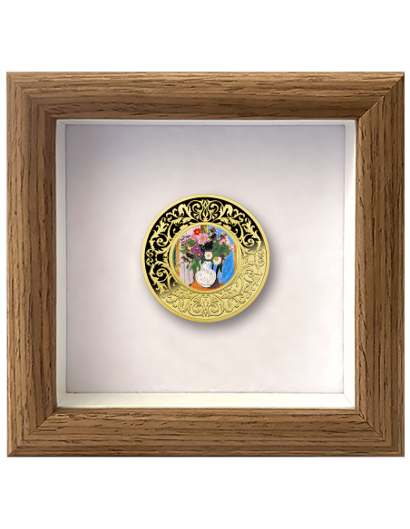 FLOWER By Henri Matisse Flowers in Painting Silver Coin 500 Francs CFA Cameroon 2025 - Coins & More - Camerún