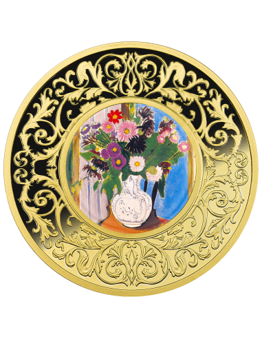 FLOWER By Henri Matisse Flowers in Painting Silver Coin 500 Francs CFA Cameroon 2025 - Coins & More - Camerún