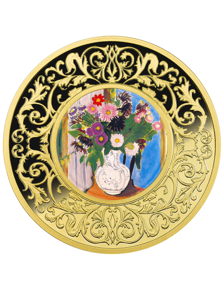 FLOWER By Henri Matisse Flowers in Painting Silver Coin 500 Francs CFA Cameroon 2025 - Coins & More - Camerún