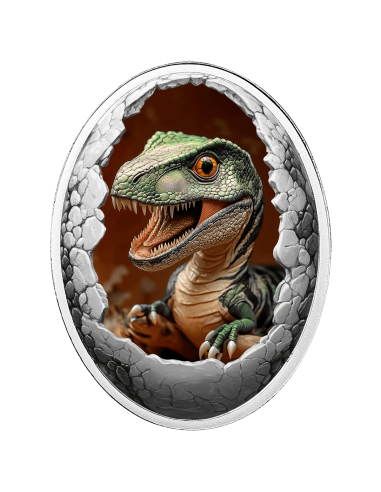 TYRANNOSAURUS REX Dinosauria Silver Coin 500 Francs Cameroon 2025 - Coins & More - Camerun