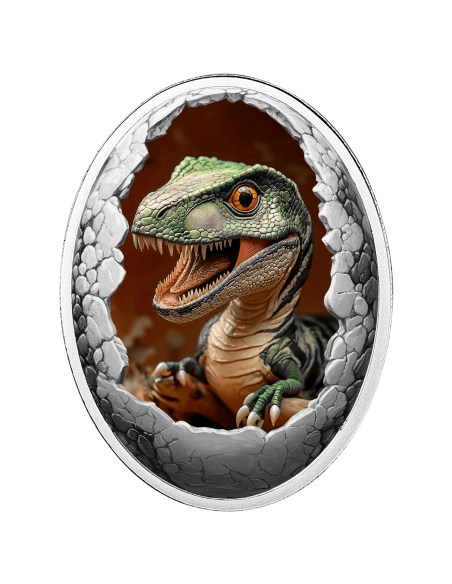 TYRANNOSAURUS REX Dinosauria Silver Coin 500 Francs Cameroon 2025 - Coins & More - Camerun