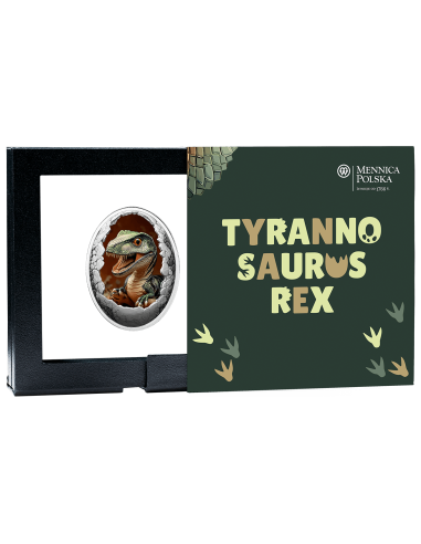 TYRANNOSAURUS REX Dinosauria Silver Coin 500 Francs Cameroon 2025 - Coins & More - Camerun