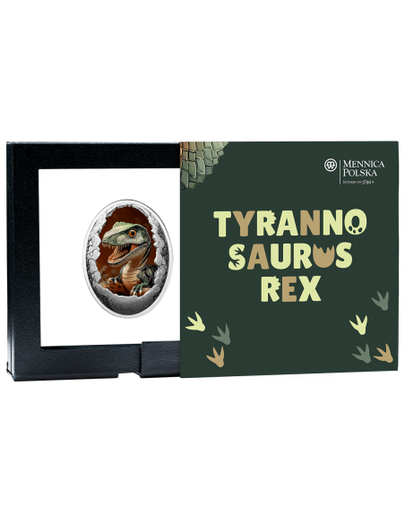 TYRANNOSAURUS REX Dinosauria Silver Coin 500 Francs Cameroon 2025 - Coins & More - Camerun