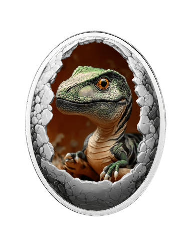 TYRANNOSAURUS REX Dinosauria Silver Coin 500 Francs Cameroon 2025 - Coins & More - Camerun