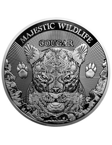 THE COUGAR Majestic Wildlife 1 Kg Silver Coin 20$ Samoa 2026 - Coins & More - Samoa