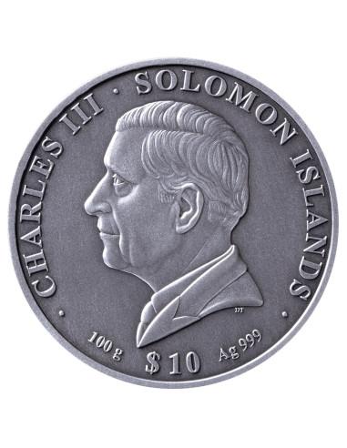 THE GREAT PYRAMIDS OF GIZA 100g Silver Coin 10$ Solomon Islands 2026 - Coins & More - Isole Salomone