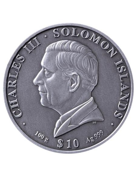 THE GREAT PYRAMIDS OF GIZA 100g Silver Coin 10$ Solomon Islands 2026 - Coins & More - Isole Salomone