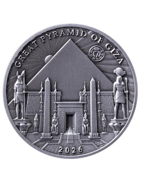 THE GREAT PYRAMIDS OF GIZA 100g Silver Coin 10$ Solomon Islands 2026 - Coins & More - Isole Salomone