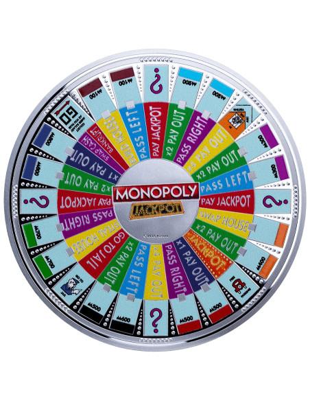 MONOPOLY JACKPOT 2 Oz Silver Coin 5$ Barbados - Coins & More - Barbade