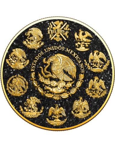BLACK ONYX Precious Stones 1 Oz Silver Coin Mexico 2024 - Coins & More - Mexique