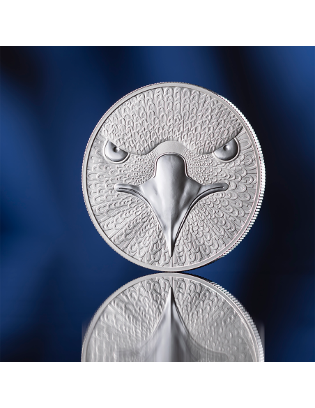 EAGLE Binary World 1 Oz Silver Coin 1000 Satoshi United Crypto States 2025 - Coins & More - Münzen nach Ländern