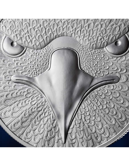 EAGLE Binary World 1 Oz Silver Coin 1000 Satoshi United Crypto States 2025 - Coins & More - Münzen nach Ländern
