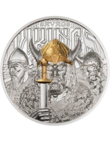 SAVAGE VIKINGS Legends 3 Oz Silver Coin 20$ Cook Islands 2025 - Coins & More - Cook Islands