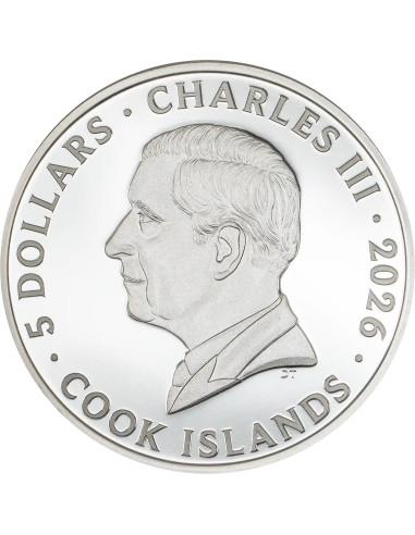 GLUTTONY Seven Deadly Sins 1 Oz Silver Coin 5$ Cook Islands 2026 - Coins & More - Islas Cook