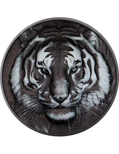 TIGER Black and White 1 Oz Silver Coin 5$ Cook Islands 2026 - Coins & More - Cook Islands