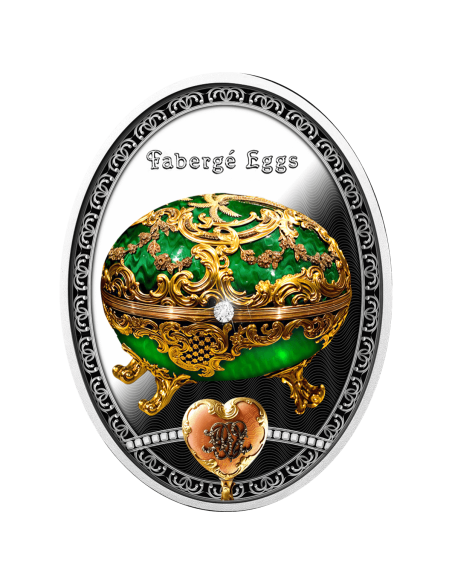 ROCAILLE EGG Faberge Eggs Silver Coin 1$ Niue 2025 - Coins & More - Niue