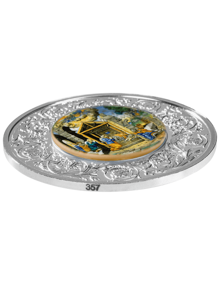 ADORATION OF THE SHEPHERDS Maiolica 1 Oz Silver Coin 5€ Euro Malta 2025 - Coins & More - Europa
