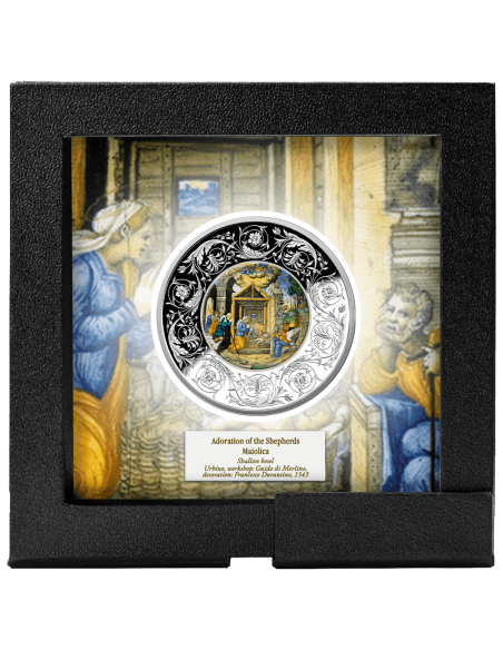 ADORATION OF THE SHEPHERDS Maiolica 1 Oz Silver Coin 5€ Euro Malta 2025 - Coins & More - Europa