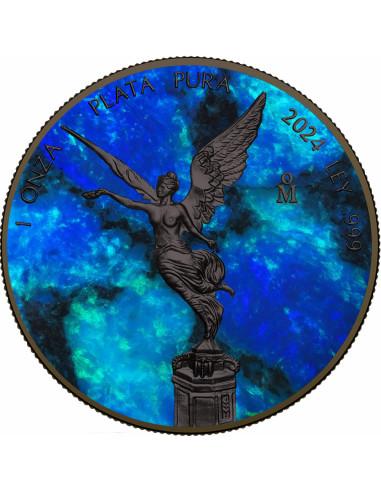OCEAN OPAL 1 Oz Silver Coin Mexico 2024 - Coins & More - Mexique