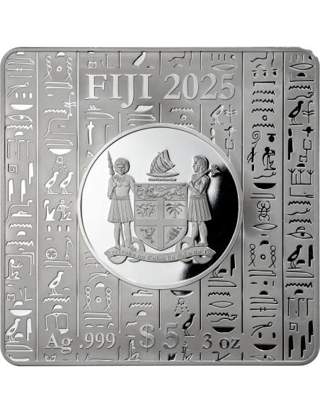 THE GREAT PYRAMIDS OF GIZA 3 Oz Silver Coin 5$ Fiji 2025 - Coins & More - Fiji