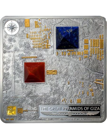 THE GREAT PYRAMIDS OF GIZA 3 Oz Silver Coin 5$ Fiji 2025 - Coins & More - Fiji
