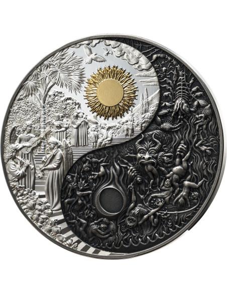 HEAVEN & HELL Versus 3 Oz Silver Coin 3000 Francs Cameroon 2025 - Coins & More - Camerun