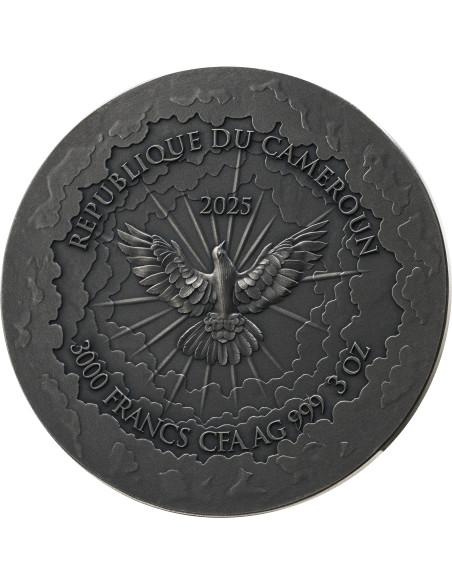 HEAVEN & HELL Versus 3 Oz Silver Coin 3000 Francs Cameroon 2025 - Coins & More - Camerun