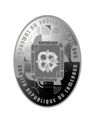 VELOCIRAPTOR Dinosauria Silver Coin 500 Francs Cameroon 2025 - Coins & More - Camerun