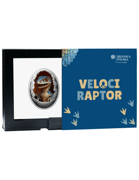 VELOCIRAPTOR Dinosauria Silver Coin 500 Francs Cameroon 2025 - Coins & More - Camerun