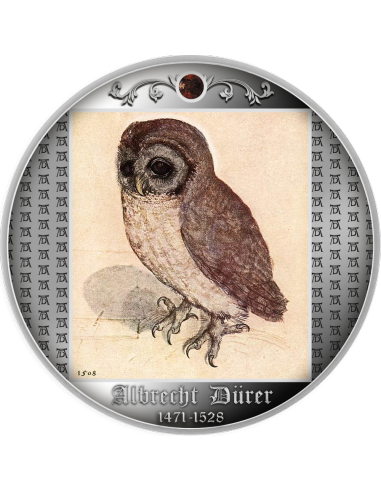 LITTLE OWL Albrecht Dürer Silver Coin 500 Francs Cameroon 2021 - Coins & More - Camerún