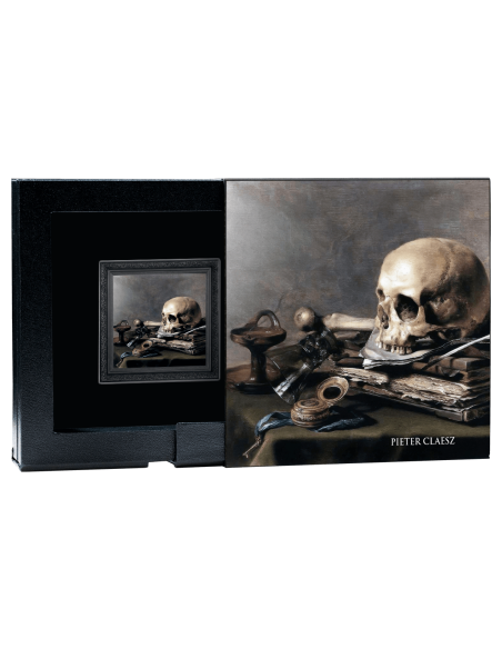 MEMENTO Mori Pieter Claesz Treasures of World Painting (Dark Edition) 1 Oz Silver Coin 1000 Francs CFA Cameroon 2025 - Coins ...