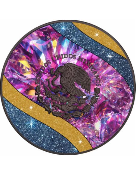 CELESTIAL PRISM Luxury Crystal 1 Oz Silver Coin Mexico 2024 - Coins & More - Mexique