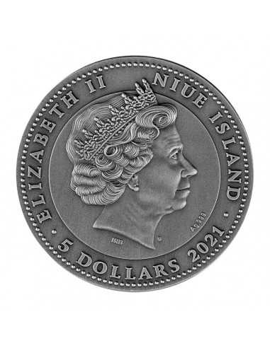 TIGER Zentangle Art 2 Oz Silver Coin 5$ Niue 2021 - Coins & More - Nouveautés