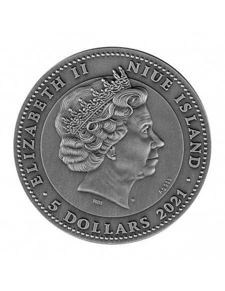 TIGER Zentangle Art 2 Oz Silver Coin 5$ Niue 2021 - Coins & More - Nouveautés